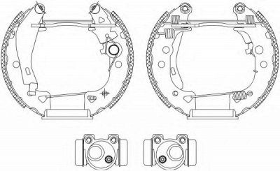 HELLA PAGID 8db355003931 -  Комплект тормозных колодок